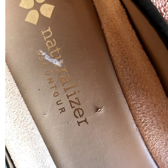 Naturalizer Metallic Snakeskin Print Low Heel Pumps-Ballet Slippers size 9 - Picture 11 of 13